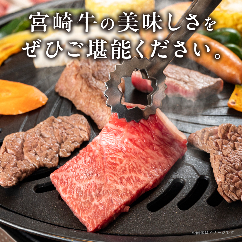 宮崎牛ロース(焼肉用)計400g_T050-003【都農町新着 肉 牛 牛肉 国産 人気 ギフト 食品 おかず お肉 焼肉 BBQ 贈り物 送料無料 プレゼント】