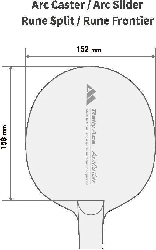 卓球ラケット RallyAce　RuneSplit Inner グリップFL | 卓球 ラケット RallyAce 木材 楓 リンバ ゼブラ アッシュ 選べる グリップ FL ST CP AN 長野県
