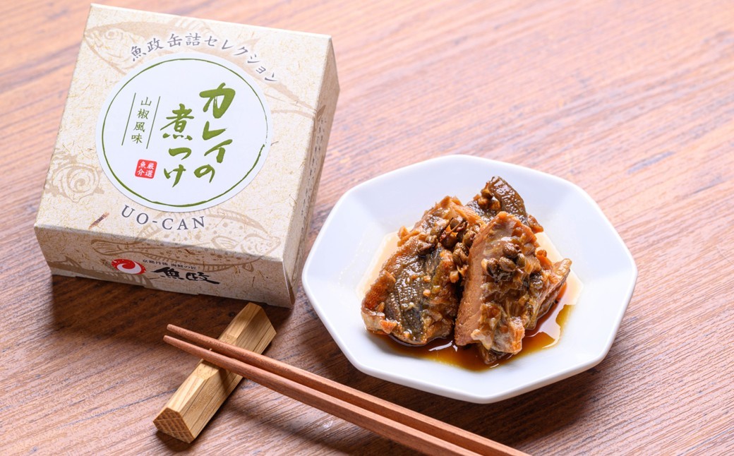 
                  魚政 職人仕込み カレイの山椒煮3缶セット　UO01434
                