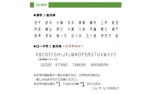 モチーフ付　漢字入りレーザーカットステンレスオリジナル表札