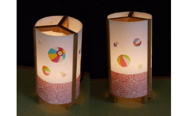 着物生地で作ったおしゃれな行灯 カラフルな紙風船【あんどん 工芸品 和風 置物 壁飾り インテリア 大阪 泉佐野 大阪府 泉佐野市】