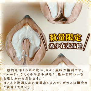  令和8年産 くるみ  和くるみ 1kg 【希少】 在来種  tsuguchan004_02