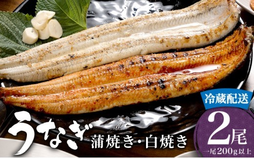 ＜順次配送＞うなぎ 蒲焼き 白焼き 食べ比べセット 400g (200g×各1尾) ／うなぎ 鰻 ウナギ 蒲焼 蒲焼き 土用 丑の日 特選 肉厚 たれ 国産 ふるさと 鰻丼 鰻重 うな重 うなぎたれ ギフト 贈り物 佐賀 佐賀県 送料無料 冷蔵
