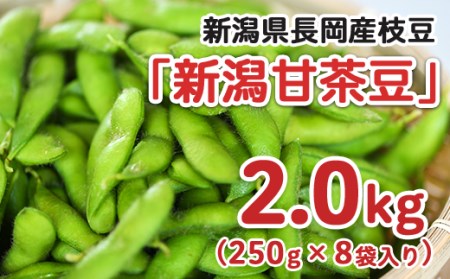 75E-10A新潟県長岡産枝豆2.0kg【新潟甘茶豆250g×8袋入り】