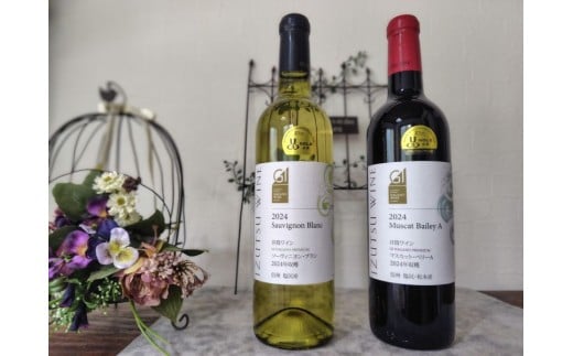 日本ワインコンクール金賞 井筒マスカットベリーＡ&金賞ソービニヨンブラン720ml×各1本  | ワイン わいん 白 赤 井筒ワイン お酒 マスカットベリーA ソービニヨンブラン 日本ワインコンクール 金賞 ギフト 塩尻市 長野県