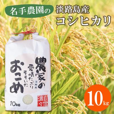 ふるさと納税 淡路市 名手農園の淡路島産コシヒカリ 10kg　an03039
