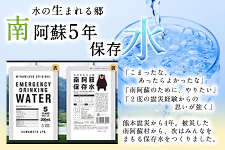 水の生まれる郷　南阿蘇5年保存水 300ml×30本 一般社団法人ロハス南阿蘇たすけあい 《60日以内に出荷予定(土日祝除く)》 熊本県南阿蘇村 保存水