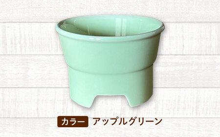 美濃焼　陶器製ペット用フードボウル【丸高台フードボウル(S/アップルグリーン)pet96】【1427408】