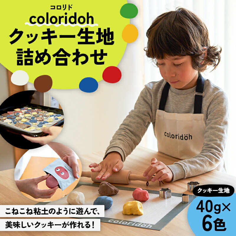 【ふるさと納税】 coloridohクッキー生地詰め合わせ 東京都 渋谷区 クッキー 生地 手作り オリジナル 簡単 焼くだけ 遊んで食べる 体験型クッキー おやつ お菓子 送料無料