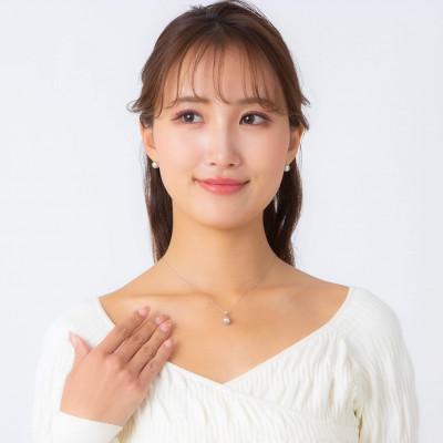 ふるさと納税 神戸市 【星影】ウルトラスカイブルー 無調色 アコヤパール ダイヤモンド PT900 ペンダントトップ |  | 02