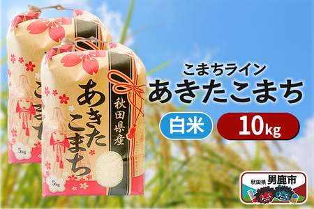 令和6年産【白米】秋田県産 あきたこまち 10kg（5kg×2袋）秋田県 男鹿市 こまちライン