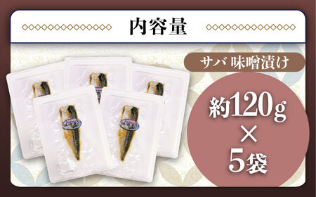 【魚介の旨味ぎっしり】サバ味噌漬け5袋 平戸市/ひかり水産[KAA653]