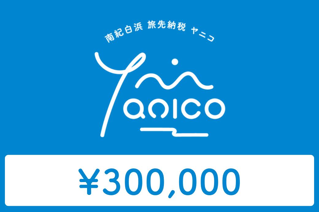 【JALの旅先納税】 電子商品券 南紀白浜 Yanico（ヤニコ）300,000円分