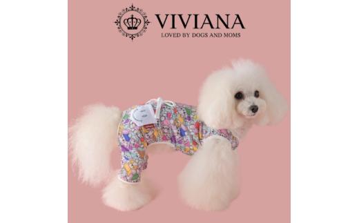 ドッグウェア「VIVIANA」くま柄ロンパース