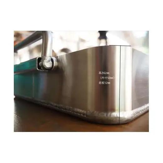 本格鉄板 12mm厚 ハンドル可動式 家庭 アウトドア[781]