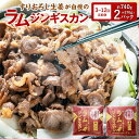 【ふるさと納税】選べる【3・6・12回 定期便】すりおろし生姜が自慢の ラム ジンギスカン 約370g×2パック 合計740g ラム肉 生姜味 焼き肉 北海道 北広島市加工 送料無料