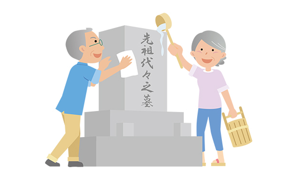 [シルバー人材センター] 墓地清掃　墓石清掃　お墓参り代行（年1回）【018P050】