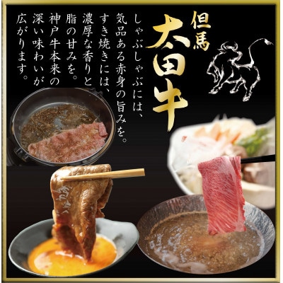 但馬 太田牛 すき焼き&切り落とし肉セット 計1.1kg OS3【配送不可地域：離島】【1737496】