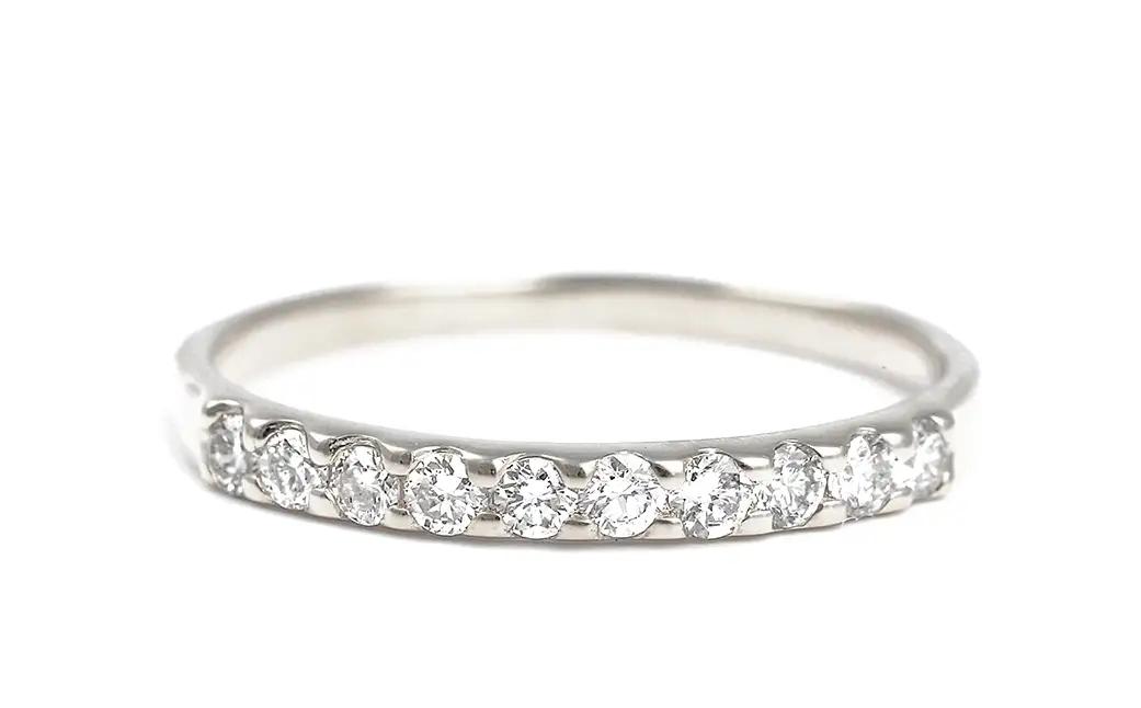 ピンキー　エタニティリング　0.18CT　Ｒ3996DI-P　プラチナ　【サイズ：1号～9号（0.5号刻み対応可）】ピンキーリング 指輪 リング ダイヤ ダイヤモンド 宝石 ジュエリー 贈り物 ギフト