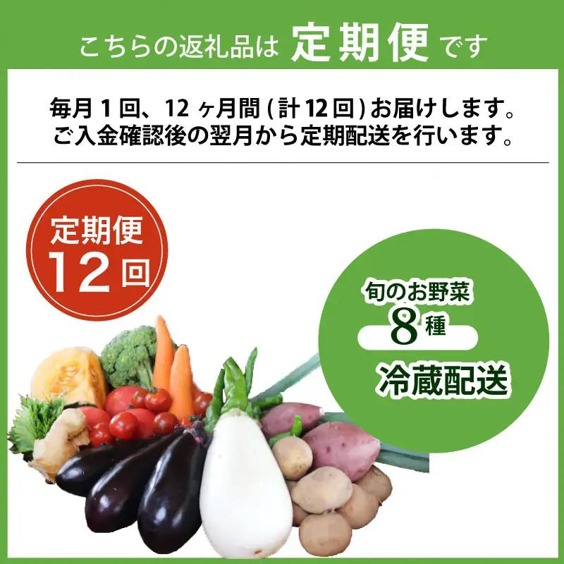 旬のお野菜詰め合わせ 京野菜セット 8種類　全12回