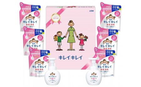 キレイキレイギフトセット E  ( 薬用泡ハンドソープ 250ml × 2 & 詰替用 200ml × 6 ）| ハンドソープ