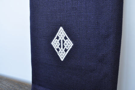 津軽こぎん刺し 手付 小袋【 民芸品 工芸品 伝統技術 日用品 雑貨 手付 小袋 】