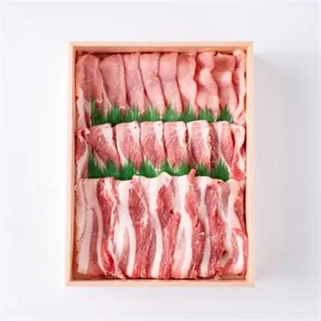 【豚肉　食べ比べ】湖西ポーク 3種セット(ロース・肩ロース・バラ)合計約600g【配送不可地域：離島】【1635241】
