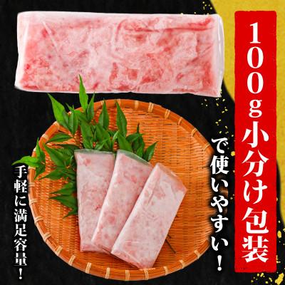 ふるさと納税 松山市 【まぐろ屋さんのねぎとろ】自家製ねぎとろ　おつまみにも丼にも♪　1800g(100g×18パック) |  | 01
