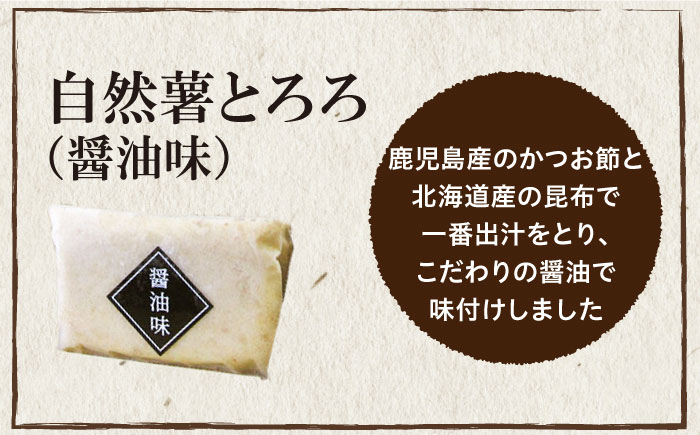 【全3回定期便】那珂川産 自然薯 自然薯 とろろ 味くらべセット 計9個（3種類×3個）＜自然薯王国＞那珂川市 [GAH012]
