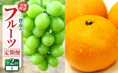【ふるさと納税】三豊市フルーツ2回お届け定期便 I