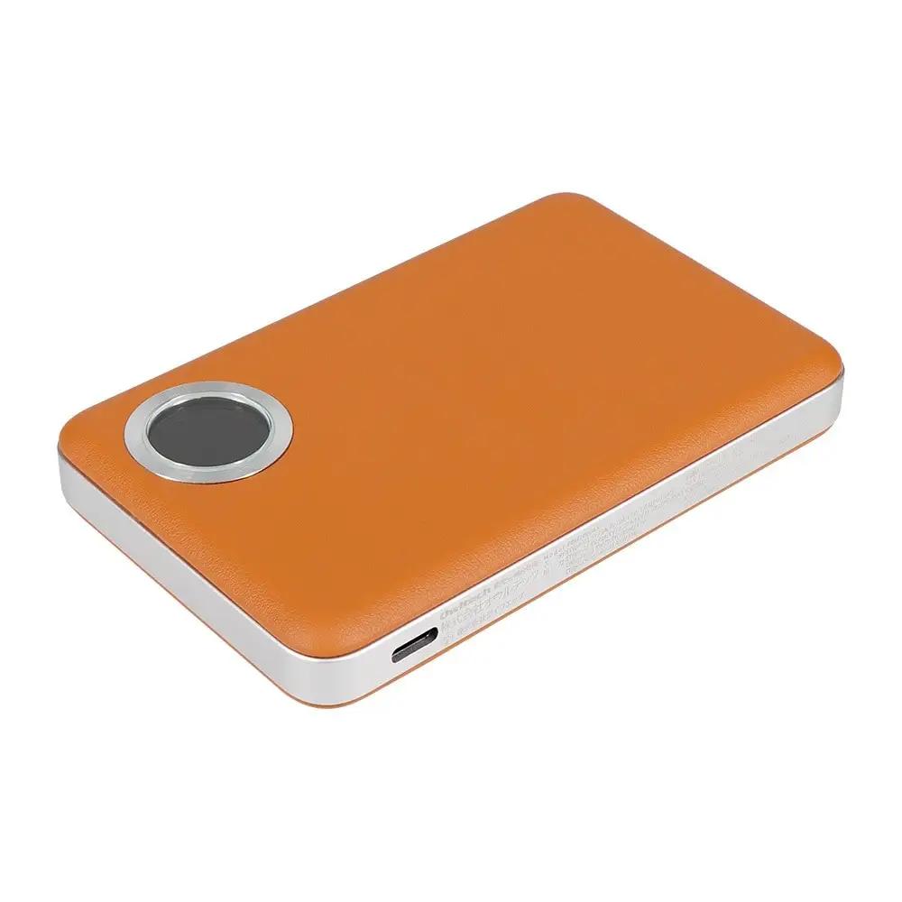 オウルテック モバイルバッテリー 10000mAh 準固体 ワイヤレス キャメルブラウン