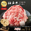 【ふるさと納税】【期間限定特別寄付額】神戸牛 すき焼き肉 切り落とし 250g×2P~8P (500g~2kg) 小分け 個包装 普段使い 家庭用 神戸牛スライス 250g 4パック 神戸ビーフ 和牛 ブランド牛 牛 牛肉 肉 お肉 小分け 小分けパック すき焼き 牛丼 炒め物