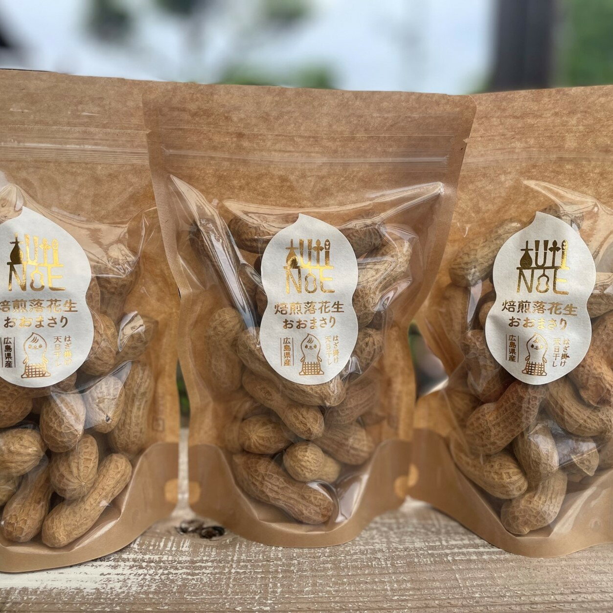 【ふるさと納税】焙煎落花生　おおまさり　100g×3個 　TUTITONE 　栽培期間中農薬不使用【配送時期：2027年1月以降】