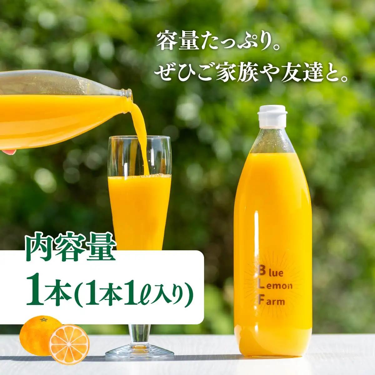 愛媛　ブルーレモンファームのごくしぼりみかんジュース　1L　1本