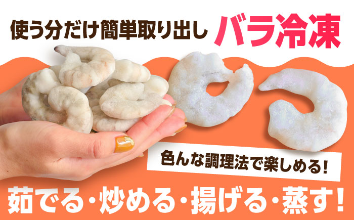 【全6回定期便】背ワタ除去済み！ぷりぷりむきえび 計6kg（500g×2袋×6回）吉野ヶ里町/EBI研究所 [FDE003]
