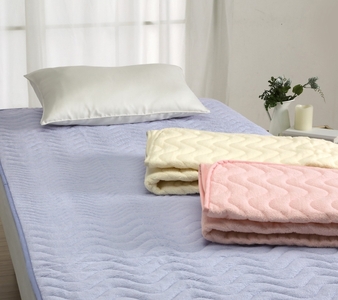 ROMANCE パイル綿100% タオル地 敷きパッド セミダブル ベージュ 31301533｜ ふんわりやわらか 綿100% タオル地 敷パッド 洗濯可能 [4070]