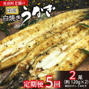 【ふるさと納税】 定期便 5回 国産 うなぎ 鰻 白焼 白焼き しら焼き120g 1本 土用 丑の日 老舗 亀一 特製 タレ 真空パック ひつまぶし ギフト 贈答 冷凍 お取り寄せ お祝い