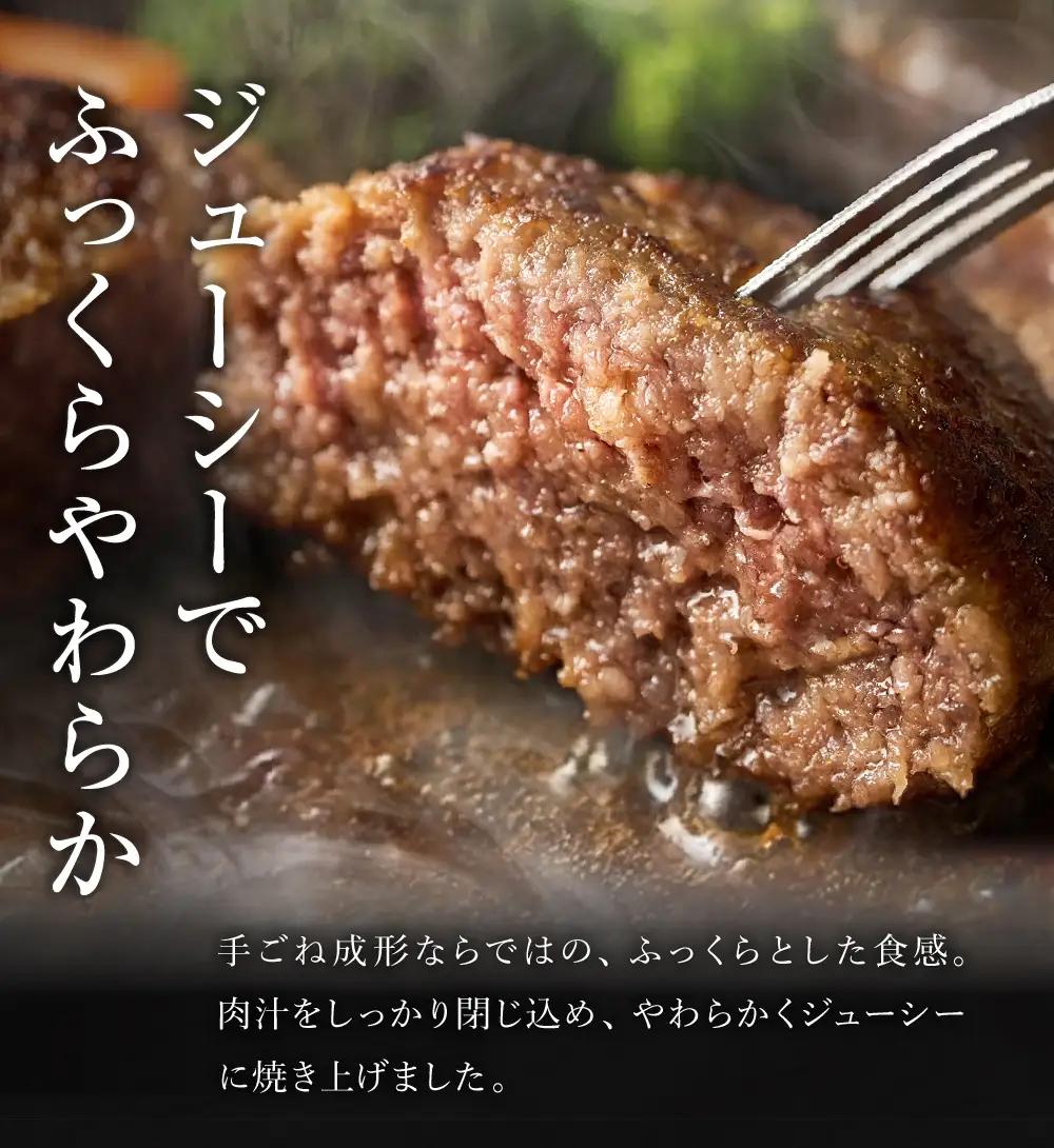 【A4～A5ランクの黒毛和牛100%】 ハンバーグ 120g×5個 （計600g）