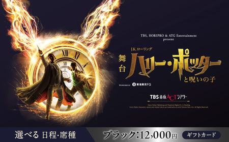 舞台『ハリー・ポッターと呪いの子』ギフトカード　ブラック：12,000円分