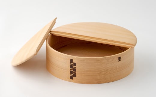 1635P6001 【大館曲げわっぱ】飯切り3合　ふた付 【配送日指定不可】