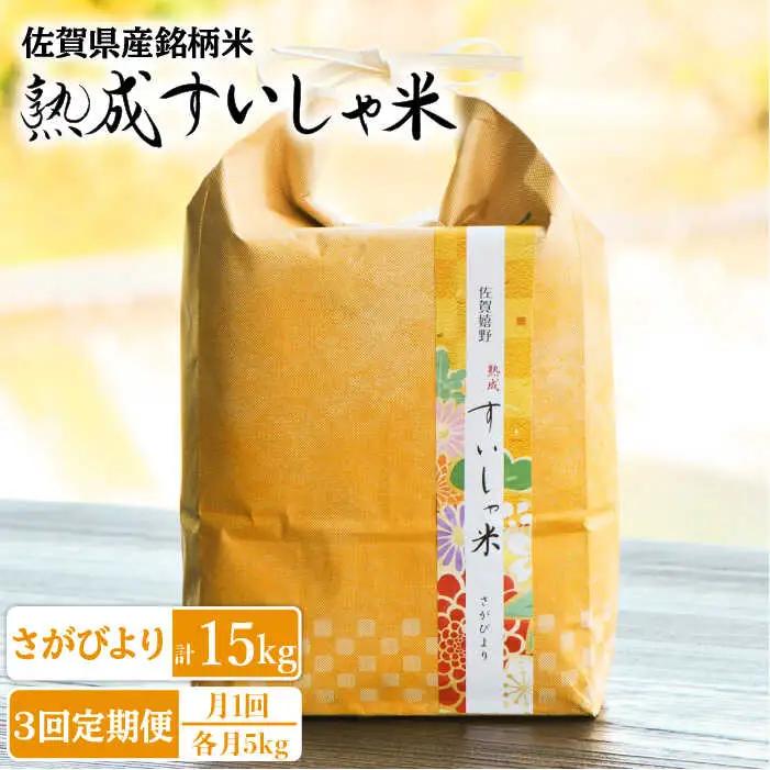 【定期便】 白米 さがびより5kg NAO039 全3回 白米