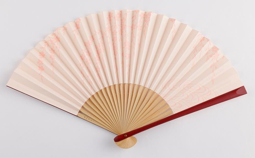 
            【伏見上野旭昇堂】漆喰京扇子（桜）
          