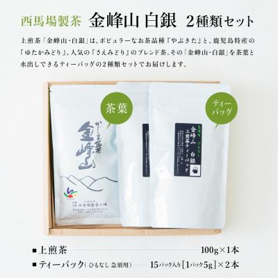 ふるさと納税 南さつま市 【新茶】<5月から出荷開始>鹿児島茶「金峰山 白銀」上煎茶&ティーパックセット |  | 02