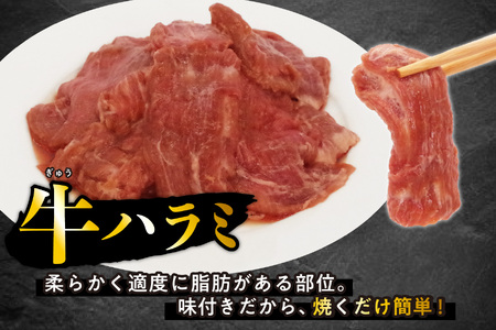訳あり 味付け 牛 ハラミ 1.2kg （ 400g × 3パック ） 不揃い 日高昆布 使用 特製タレ漬 牛肉 はらみ 焼肉 バーベキュー 冷凍 北海道 新ひだか町