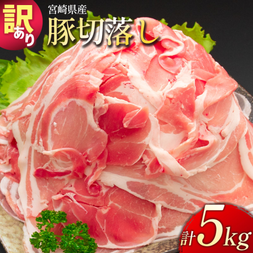 ＜配送月が選べる!!＞「訳あり」宮崎県産 豚切落し 5kg【C325】