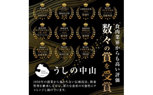 【数量限定】A4・5等級ナカヤマさんちのお肉 鹿児島県産黒毛和牛うしの中山赤身ステーキ 計200g(200g×1枚) a0-380