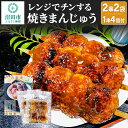 【ふるさと納税】火群庵 レンジでチンする冷凍焼きまんじゅう 8個（2串分）×2袋