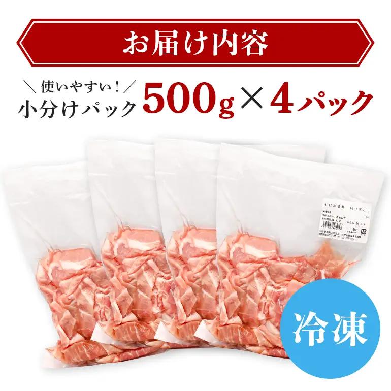 豚肉 切り落とし 2kgセット 小分け 500g×4 訳あり 67-1