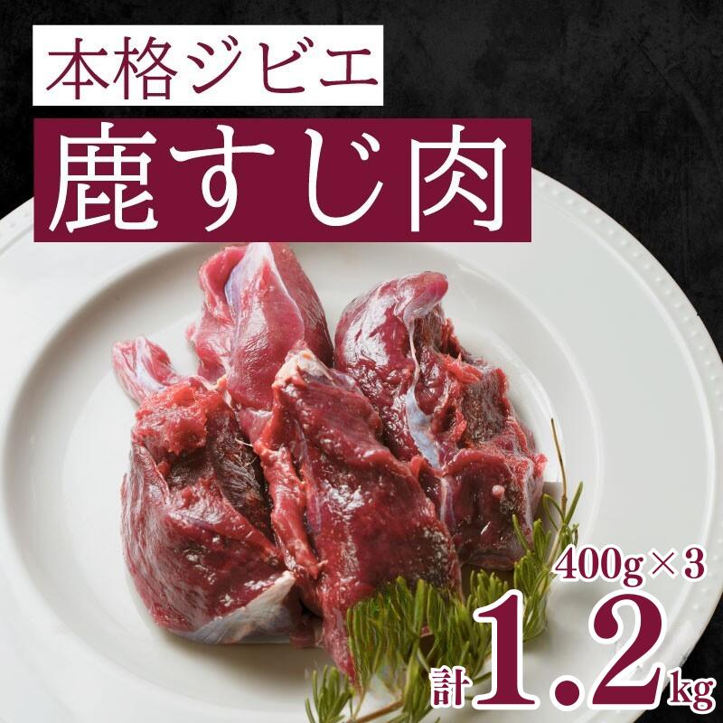 【ふるさと納税】 ジビエ 鹿 しか すじ 肉 1.2kg 低カロリー 低脂質 高たんぱく ヘルシー 鉄分 煮込み パスタ ソース 冷凍 愛媛 愛南