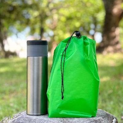 ふるさと納税 名古屋市 【M・3L・緑】　大きめナイロン巾着袋　スタッフバッグ　スタッフサック